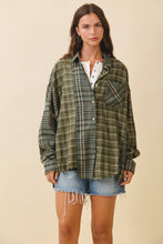 Load image into Gallery viewer, Kambrie Plaid Flannel Shirt: Blue Multi / Contemporary