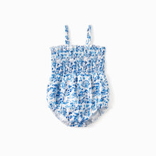 Load image into Gallery viewer, Baby girl romper: Blue / Baby Girl