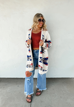 Load image into Gallery viewer, Reversible Aztec Cardigan One Size