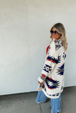 Load image into Gallery viewer, Reversible Aztec Cardigan One Size