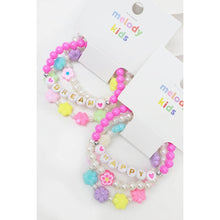 Load image into Gallery viewer, Happy and Dream Kids Bracelet Set: MIX COLOR / ONE