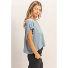 Load image into Gallery viewer, Boxy Crew Neck Top: PINK