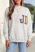 Load image into Gallery viewer, WWJD Embroidered Patch Mock Neck Sweatshirt | S-4X: Gray / S