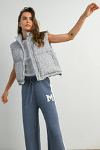 Load image into Gallery viewer, High Neck Floral Puffer Vest - BMJ7560: BLUSH / M