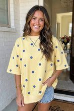 Load image into Gallery viewer, LAS-LIVE Polka Dot Oversize Blouse (S-XL): Yellow / Missy / S