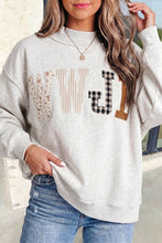 Load image into Gallery viewer, WWJD Embroidered Patch Mock Neck Sweatshirt | S-4X: Gray / S