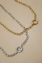 Load image into Gallery viewer, 18K STAINLESS STEEL TARNISH FREE OVAL NECKLACE | GOLD