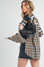 Load image into Gallery viewer, Lena Plaid Flannel Black / Contemporary