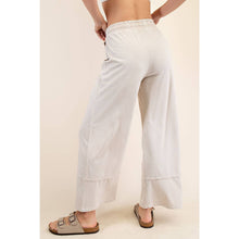 Load image into Gallery viewer, MINERAL WASHED WIDE LEG PANT: Mocha
