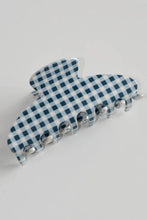 Load image into Gallery viewer, JUMBO STRIPE PLAID OVAL HAIR CLAW CLIPS | STRIPE PINK