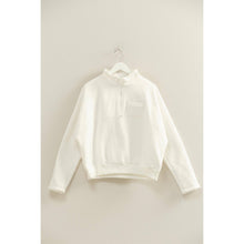 Load image into Gallery viewer, Comfy Half Zip Fleece Sweatshirt: TOMATO
