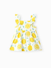 Load image into Gallery viewer, Single-Piece Baby Girl Plaid Dress: Pale Yellow