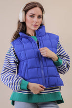 Load image into Gallery viewer, Solid & Leopard Puffer Padded Warm Vest: LEOPARD