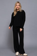 Load image into Gallery viewer, Long Sleeve Round Neck Soft Knit Top: BRG-maroon / M