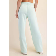 Load image into Gallery viewer, MODAL SCUBA PIPING STRAIGHT PANT: Black/Cream