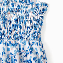 Load image into Gallery viewer, Baby girl romper: Blue / Baby Girl