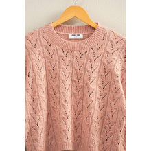 Load image into Gallery viewer, Cropped Cable Knit Sweater: ALPACA