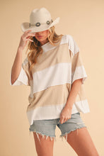 Load image into Gallery viewer, Polly Color Block Top: Salmon Mauve / Contemporary