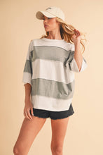 Load image into Gallery viewer, Polly Color Block Top: Salmon Mauve / Contemporary