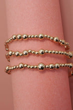 Load image into Gallery viewer, MULTI LAYER GOLD BALL CHAIN BEADED BRACELET | 40B5179: GOLD