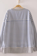 Load image into Gallery viewer, NT11927-Stripe Comfy Casual Oversized Knit Top: RED/CREAM / S-M-L/2-2-2