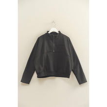 Load image into Gallery viewer, Comfy Half Zip Fleece Sweatshirt: TOMATO