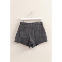 Load image into Gallery viewer, Enzyme Wash Buttoned Denim Skort: DENIM