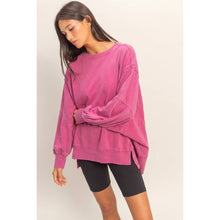 Load image into Gallery viewer, Oversized Seam Detail Long Sleeve Top: MINT
