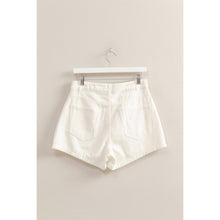 Load image into Gallery viewer, Enzyme Wash Buttoned Denim Skort: DENIM