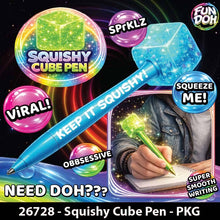 Load image into Gallery viewer, Fun Doh Squishy Cube Toy Pen Assortment - 12/Display: Wholesale Price