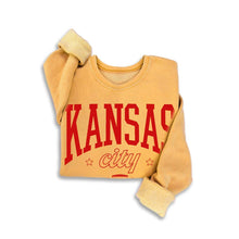 Load image into Gallery viewer, KANSAS CITY MINERAL SWEATSHIRTS: Mineral Mustard / S-M-L-XL(1-2-2-1)