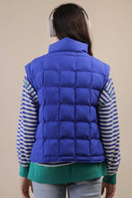 Load image into Gallery viewer, Solid & Leopard Puffer Padded Warm Vest: LEOPARD