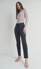 Load image into Gallery viewer, Judy Blue Cut Off Cropped Straight Leg Jeans Black