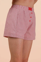 Load image into Gallery viewer, Striped &amp; Checker Boxer Shorts: BLUE STRIPE
