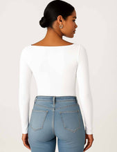 Load image into Gallery viewer, Square Neck Cropped Basic Tee: Dark Grey
