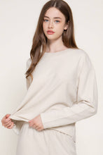 Load image into Gallery viewer, Long Sleeve Round Neck Soft Knit Top: BRG-maroon / M
