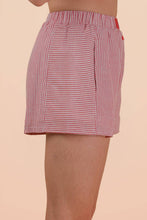 Load image into Gallery viewer, Striped &amp; Checker Boxer Shorts: BLUE STRIPE
