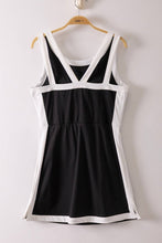 Load image into Gallery viewer, Color Block Activewear Mini Dress W/ Bra Cap: GREEN
