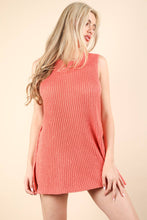 Load image into Gallery viewer, Knit Sweater Comfy Top &amp; Shorts Set: CORAL
