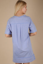 Load image into Gallery viewer, Mineral Washed Knit Oversized Shift Mini Dress: BLACK
