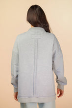 Load image into Gallery viewer, NT12225-Mock Neck Mineral Washed Knit Causal Top: H GREY / S-M-L/2-2-2
