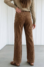 Load image into Gallery viewer, LAS Corduroy Solid Pocket Straight Pants (S-XL): Camel / S
