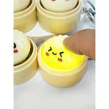 Load image into Gallery viewer, Light Up Cute Dumpling Clicker Keychain: MIX COLOR / ONE(12)
