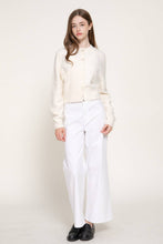 Load image into Gallery viewer, Long Sleeve Round Neck Button Down Sweater Cardigan: TPE-taupe / L
