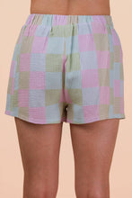 Load image into Gallery viewer, Striped &amp; Checker Boxer Shorts: BLUE STRIPE
