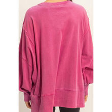 Load image into Gallery viewer, Oversized Seam Detail Long Sleeve Top: MINT
