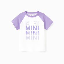 Load image into Gallery viewer, Family Matching Purple Tee or Shirred Top Ruffle Hem Dress: Purple / Baby Girl: 12-18M
