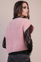 Load image into Gallery viewer, Oversized Button Down Knit Sweater Top: RED
