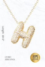 Load image into Gallery viewer, Bubble Initial Necklace: A
