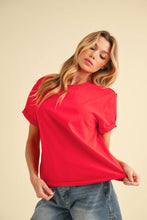 Load image into Gallery viewer, Mali Tee Short Sleeve Top: Tomato
